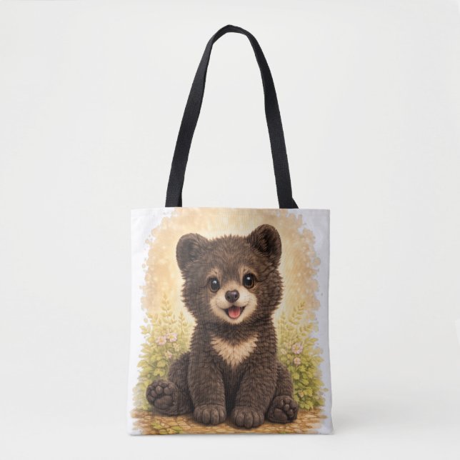 Cute Baby Bear Tote Bag Kawaii Animal (Frente)