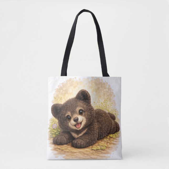 Cute Baby Bear Tote Bag Kawaii Animal (Frente)