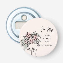 Cute Blush Ocupado com Meu Retrato Floral de Plant