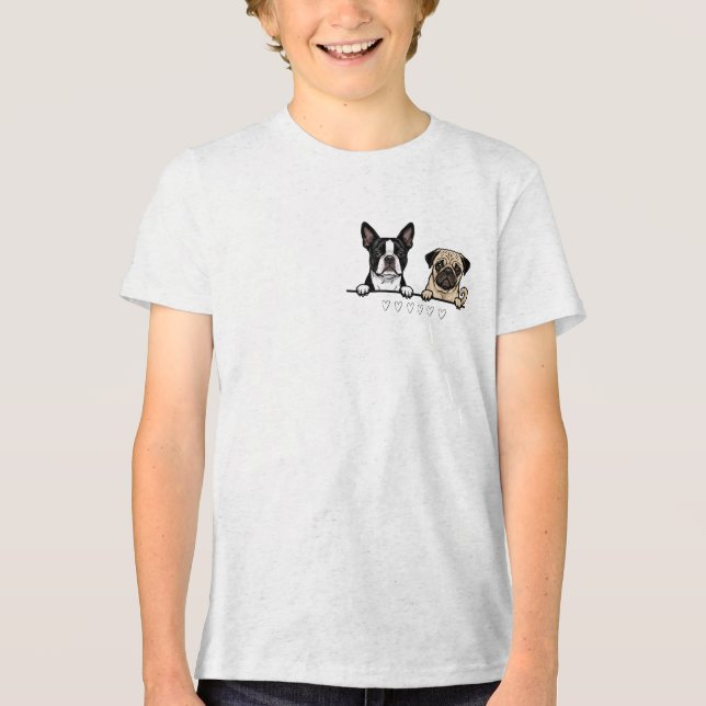 Cute Boston Terrier & Pug Dog for dog lovers (Frente)