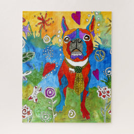 Cute Boston Terrier Quebra-cabeça - 520 peças