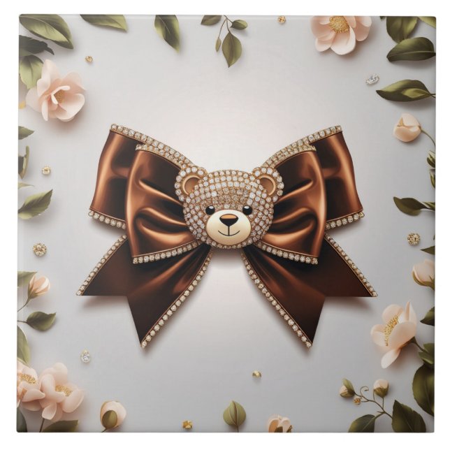 Cute bow Ceramic Tile (Frente)