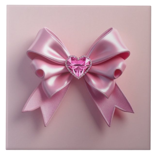 Cute bow Ceramic Tile (Frente)
