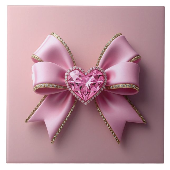 Cute bow Ceramic Tile (Frente)