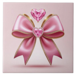 Cute bow Ceramic Tile