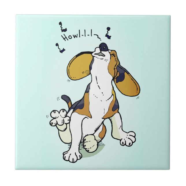 Cute Brown Puppy Howl (Frente)