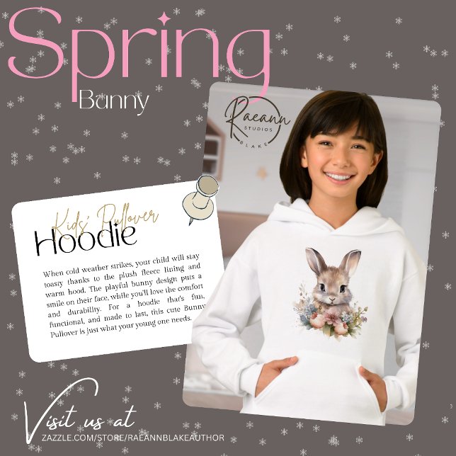 Cute Bunny Children's Pullover Hoodie (Criador carregado)