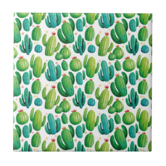 Cute Cactus Seamless Pattern