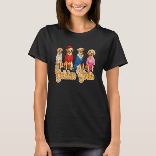Cute camiseta engraçada de mulher menina retriever