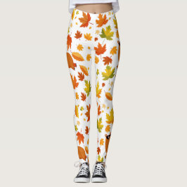 Cute Capybara e Autumn Deixam Leggings