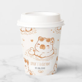 Cute Capybara With Sunglasses Kids Birthday Party