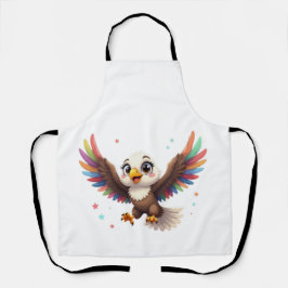 Cute Cartoon Eagle Flying – Friendly Vector Art