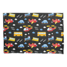 Cute Cartoon Vehicles Pattern