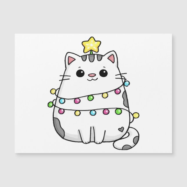 Cute Cat Christmas design  (Frente)