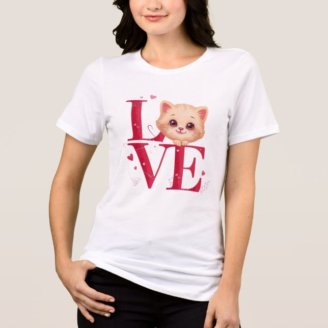 Cute Cat LOVE Valentine’s Day Gift (Frente)