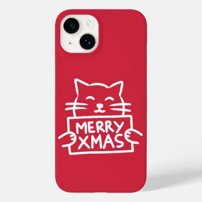 Cute Cat Merry Xmas (Verso)