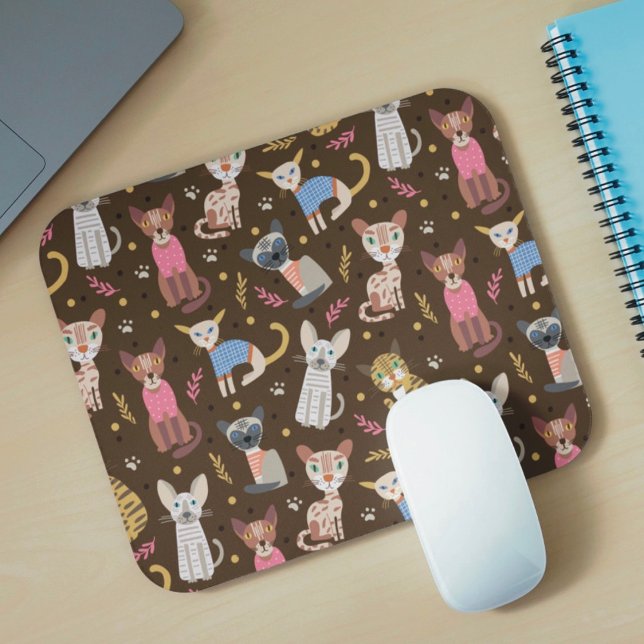Cute Cats Mousepad Engraçado (Criador carregado)