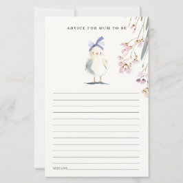 Cute Chick Farm Floral Advice For Mum Baby Shower