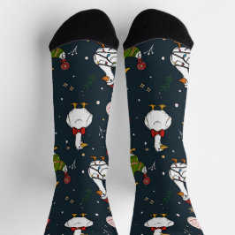Cute Christmas Ducks Socks