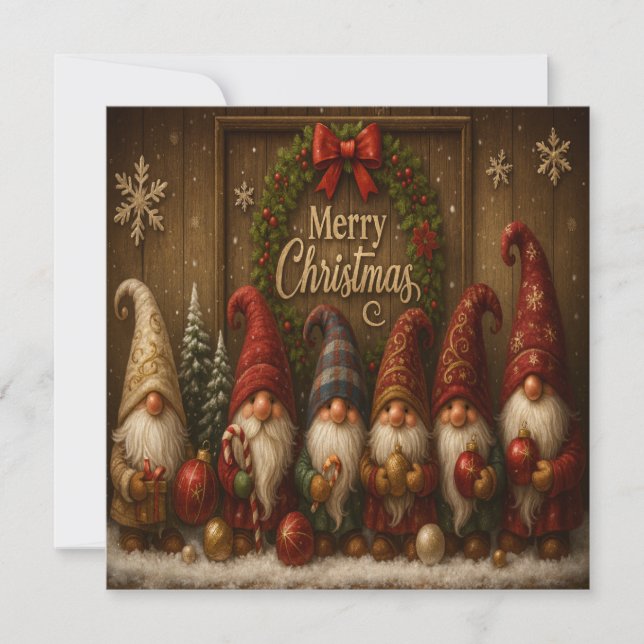 Cute Christmas Gnomes Merry (Frente)