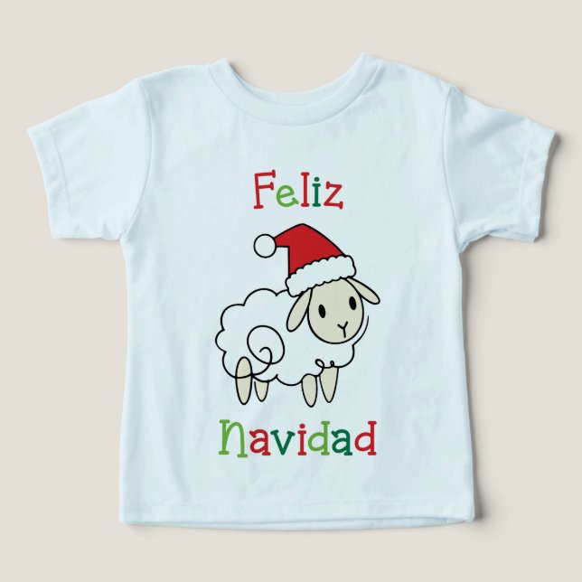 Cute Christmas Sheep – Feliz Navidad (Design frontal)