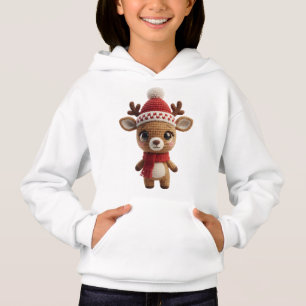 Cute Crochet Rena Kids Capuz