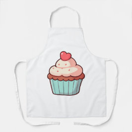 Cute Cupcake with Heart Topper