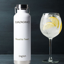 Cute Custom Subject Teacher Insulated