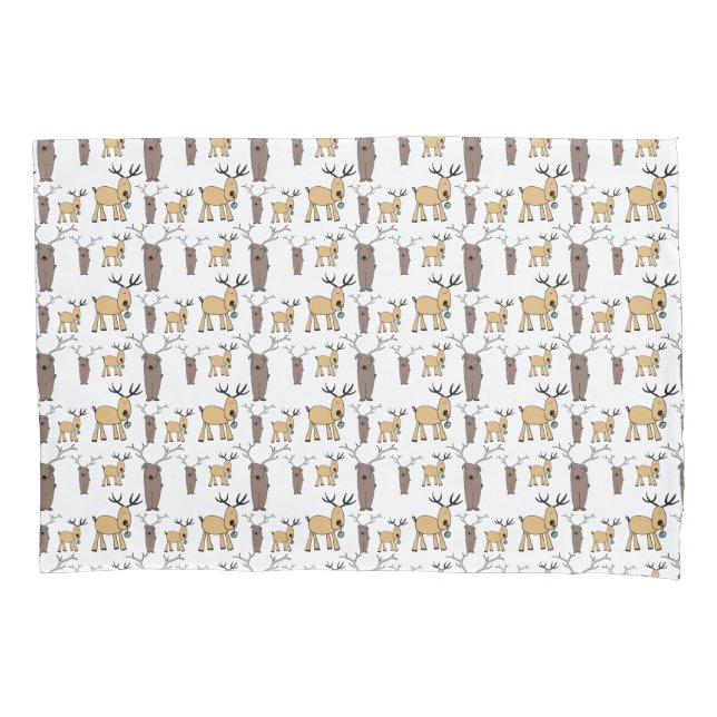 Cute Deer Buck Bull Elk Mão Desenhada Criança (Frente)