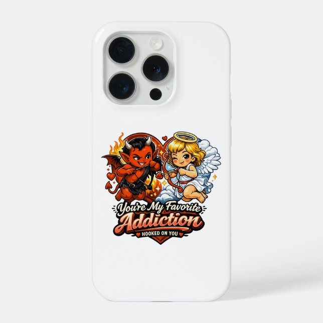 Cute Devil & Angel Valentine Day Love Design (Verso)