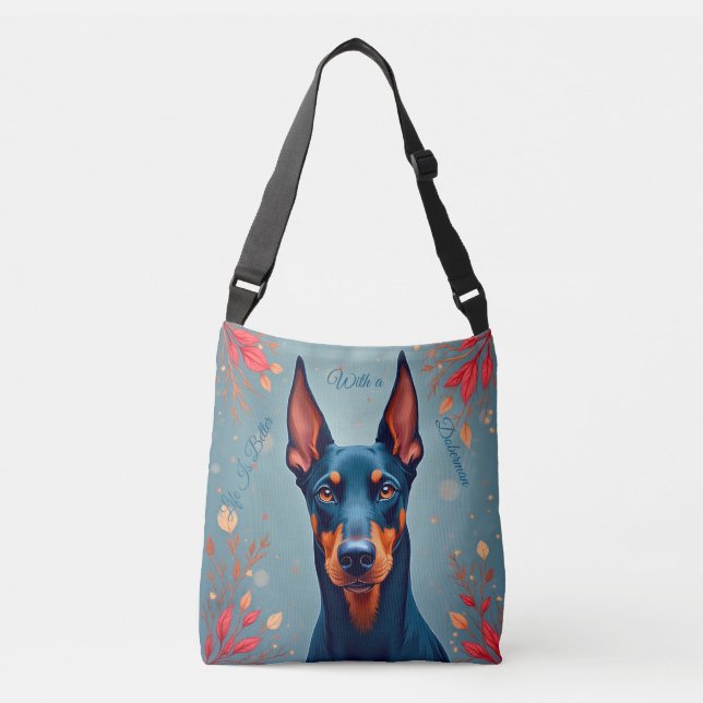 Cute Doberman Pinscher Tote Bag – Matching Pet Lov (Frente)