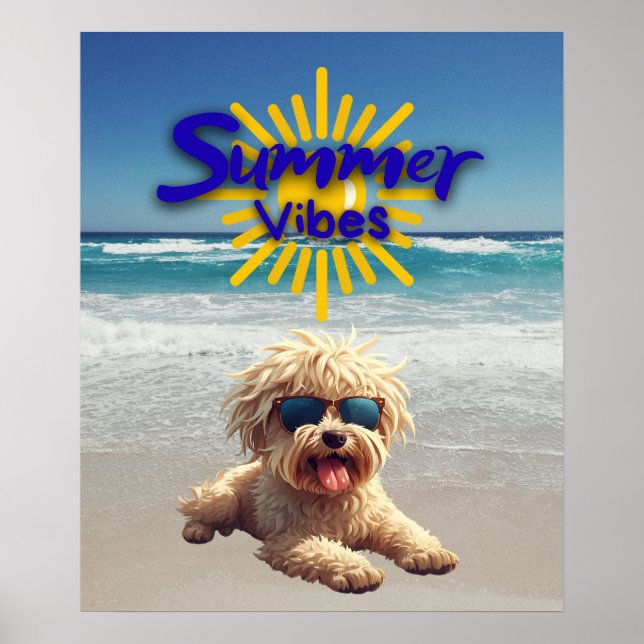 Cute Dog Print, Value Poster Paper (Semi-Gloss) (Frente)