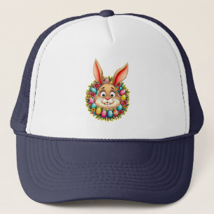 Cute Easter Bunny – Spring Flowers boné