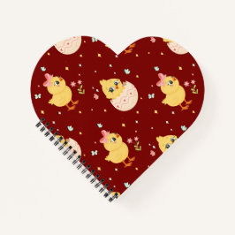 Cute Easter Chick with Pink Bow Seamless Pattern 