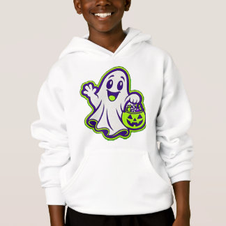 Cute Fantasma Halloween Doces ou Travessuras