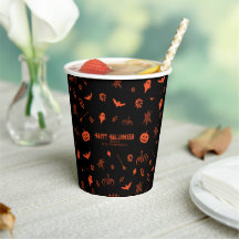 Cute Fantasmagórico Fantasma Preto Laranja Hallowe