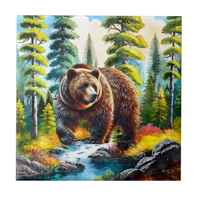 Cute Forest brown bear (Frente)