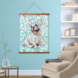 Cute French Bulldog Puppy - mosaico pastel