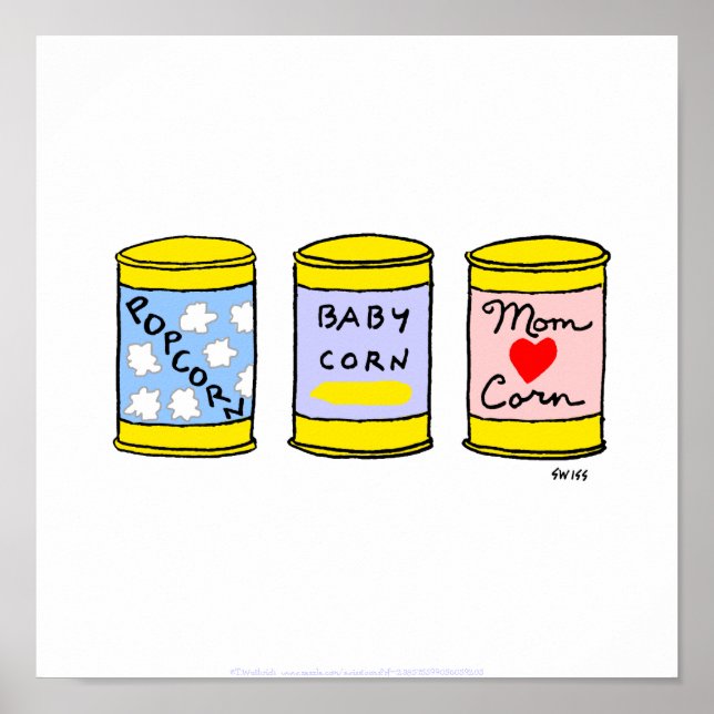 Cute Funny Kitchen Poster Especially 4 A New Mom (Frente)