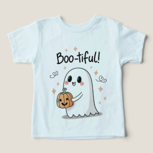 "Cute Ghost Halloween Toddler T-Shirt"