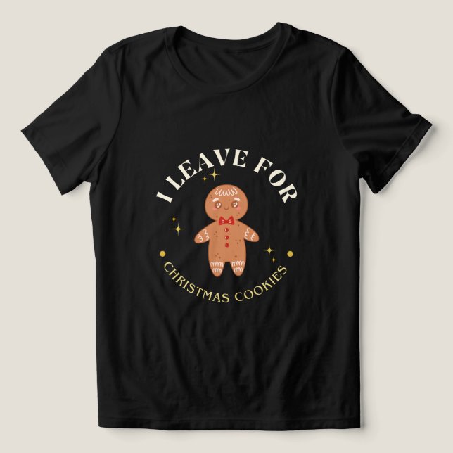 Cute Gingerbread Man Christmas Cookies for foodies (Design frontal)