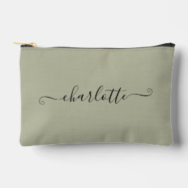 Cute Girly Minimalist Custom Name | Cement Grey