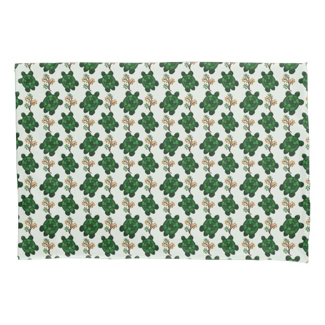 Cute Green Turtle Seamless Pattern | turtle  (Frente)