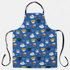 Cute Hannukah Cat Patternado