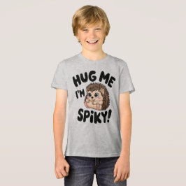 Cute Hedgehog Me Abraçando Design Espiky