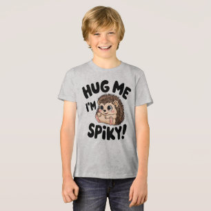Cute Hedgehog Me Abraçando Design Espiky
