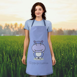 Cute Hippo Apron