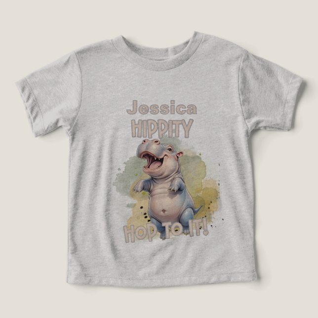 Cute Hippo Safari Animal (Design frontal)