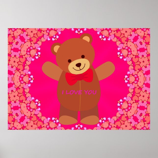 Cute I Love You Value Poster Paper (Brilhante) (Frente)