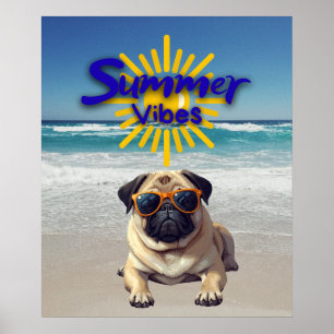 Cute Impressão de Cachorro, Poster de Papel de Val